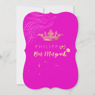 PixDezines Faux Gold Crown/Doves/DIY colour Invitation