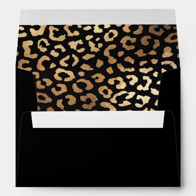 PixDezines Faux Gold Leopard Spots/DIY colour Envelopes (Back (Bottom))