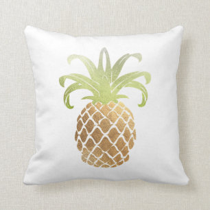 PixDezines Faux Gold Pineapples/DIY background Cushion