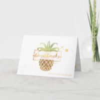 PixDezines faux gold pineapples/thank you