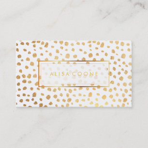 PixDezines faux gold sprinkles Business Card