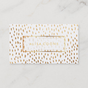 PixDezines faux gold sprinkles Business Card