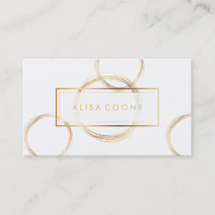 PixDezines faux gold wreath Business Card