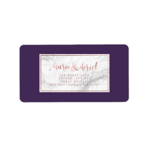 PixDezines Faux Rose Gold+Marble+DIY Background Label