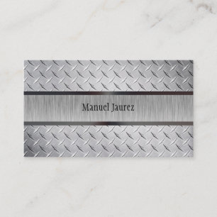PixDezines faux steel plate/diy fonts Business Card