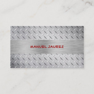 PixDezines faux steel plate/diy fonts+colours Business Card
