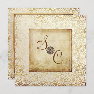 PixDezines FIDORA, VINTAGE DAMASK Invitation