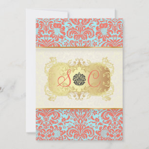 PixDezines Fidora Vintage Damask Invitation