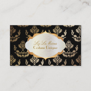 PixDezines firenze damask/copper/diy background Business Card