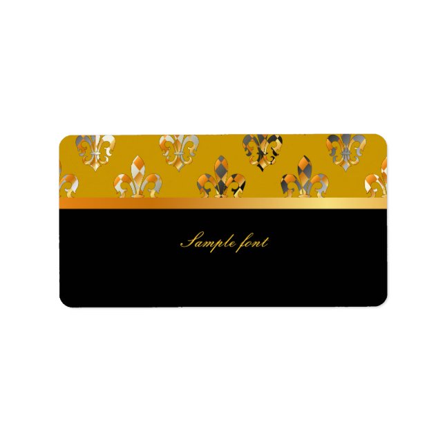 PixDezines Fleur de lis /DIY colours! Label (Front)