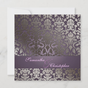 PixDezines flora damask /diy background Invitation