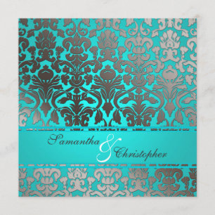 PixDezines Flora Damask Wedding Invitations