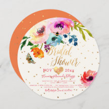 PixDezines Floral Watercolor Bridal Shower