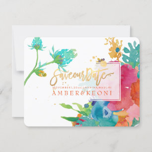 PixDezines Floral Watercolor/Pansies/save our date Save The Date