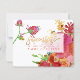 PixDezines Floral Watercolor/Peonies/save our date Save The Date