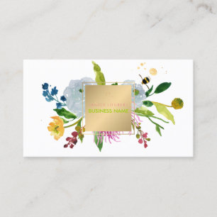 PixDezines floral watercolor/ranunculus Business Card
