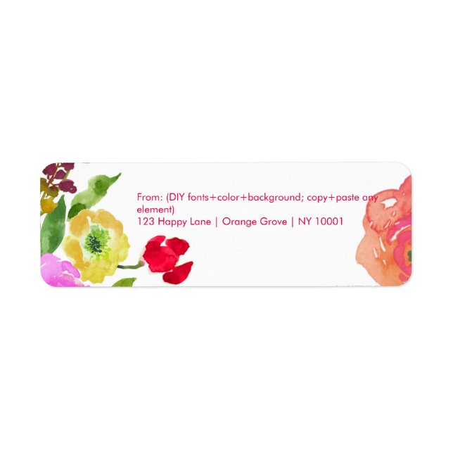 PixDezines floral watercolor/ranunculus/DIY (Front)