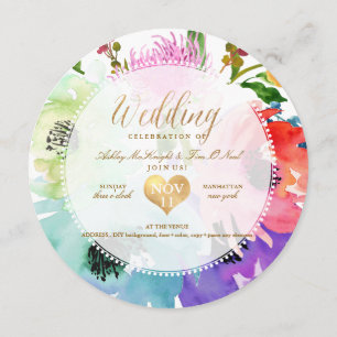 PixDezines Floral/Watercolor/Roses Invitation