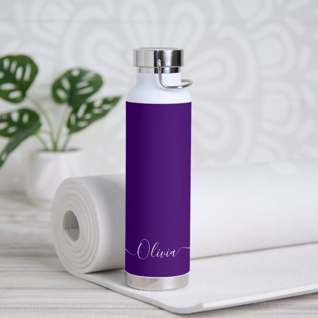 PixDezines French Lavender Purple DIY Colour  Water Bottle (Yoga)