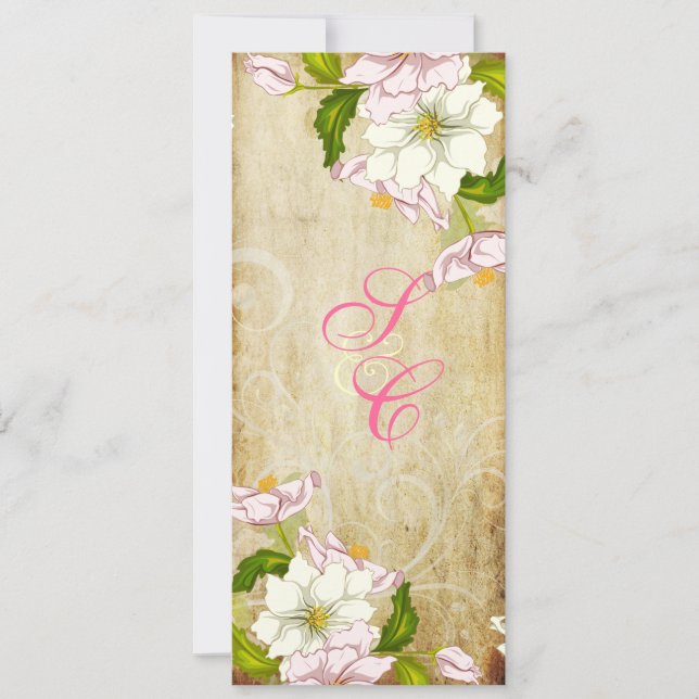 PixDezines gardenia+swirls/diy background Invitation (Front)