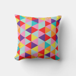 PixDezines geometric/neon colours Cushion