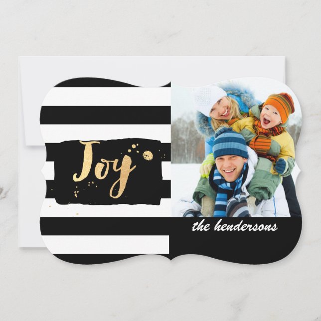 PixDezines gold/snowflakes/stripes/holiday cards (Front)