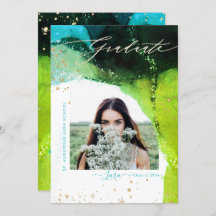 PixDezines Graduation Alcohol Ink Modern Abstract