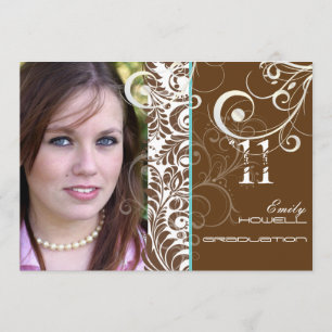 PixDezines Graduation, Bellissimo Damask Invitation