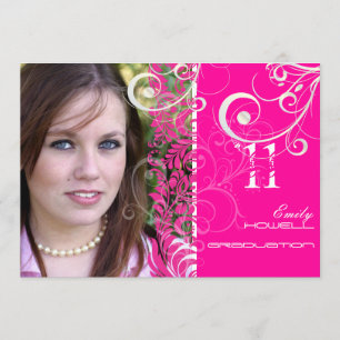 PixDezines Graduation, Bellissimo Damask Invitation