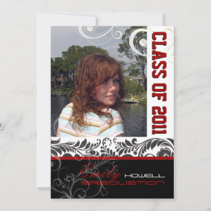 PixDezines Graduation, Bellissimo Damask Invitation