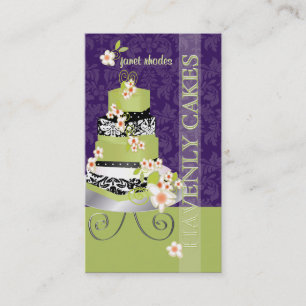 PixDezines green tea fondant cake/diy colour Business Card