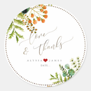 PixDezines Greenery, Tropical Foliage Classic Round Sticker