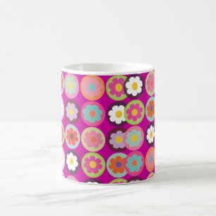 PixDezines groovy daisies/diy background colour Coffee Mug