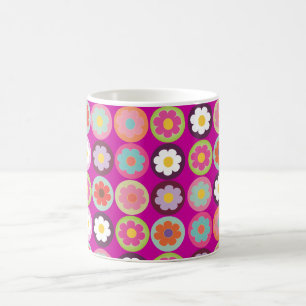 PixDezines groovy daisies/diy background colour Coffee Mug
