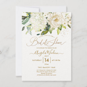 PixDezines H2 Alabaster Roses Bridal Shower Invita Invitation