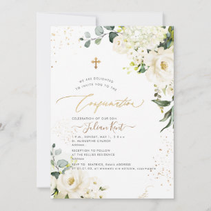 PixDezines H2 Alabaster Roses Hydrangeas Invitation