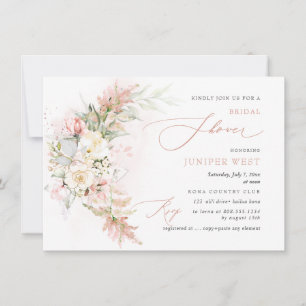 PixDezines H2 Blush Alabaster Roses Bridal Shower Save The Date