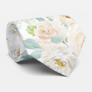 PixDezines H2 Dusty Blue Roses Tie