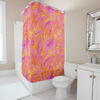 PixDezines H2 Hawaiian Jungle Greenery Shower Curtain