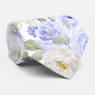 PixDezines H2 Light Lilac Purple Roses Tie