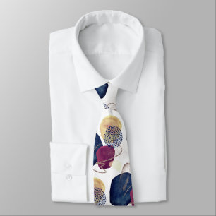 PIXDEZINES H2 MODERN ABSTRACT ORGANIC SHAPES TIE