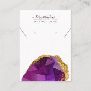 PixDezines H2 Quartz Crystal Rhodolite Garnet Business Card