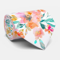 PixDezines H2 Spring Flowers Jade Orange