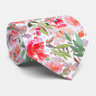 PixDezines H2 Summer Flowers Bright Hues Tie