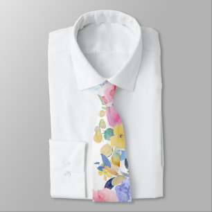 PixDezines H2 Summer Flowers Bright Hues Tie