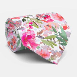PixDezines H2 Summer Flowers Bright Hues Tie