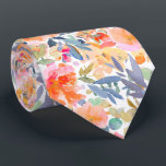 PixDezines H2 Summer Flowers Bright Hues Tie<br><div class="desc">PixDezines floral watercolor neck tie for summer wedding.  Featuring water colour flowers - summer hues - orange,  purple,  red,  magenta and green  foliage.  DIY background colour.

 Copyright © 2011-2024 PixDezines™.</div>