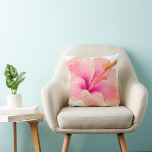 PixDezines H2Tropical Flowers Hibiscus Cushion
