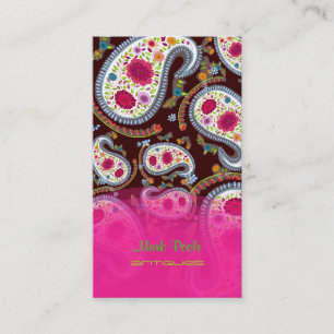 PixDezines handdrawn paisley/diy background Business Card