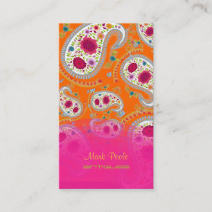 PixDezines handdrawn paisley/diy background Business Card